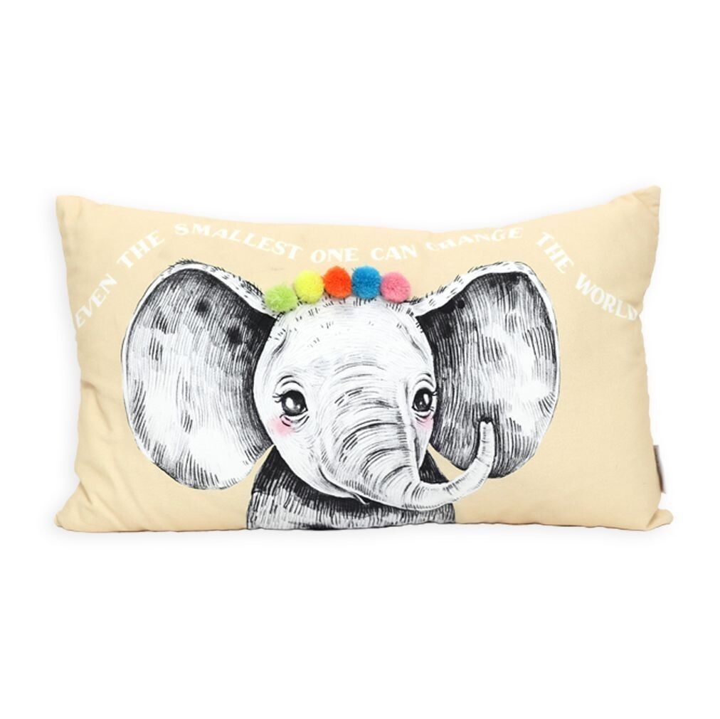 Baby Elephant 50x30 Cushion