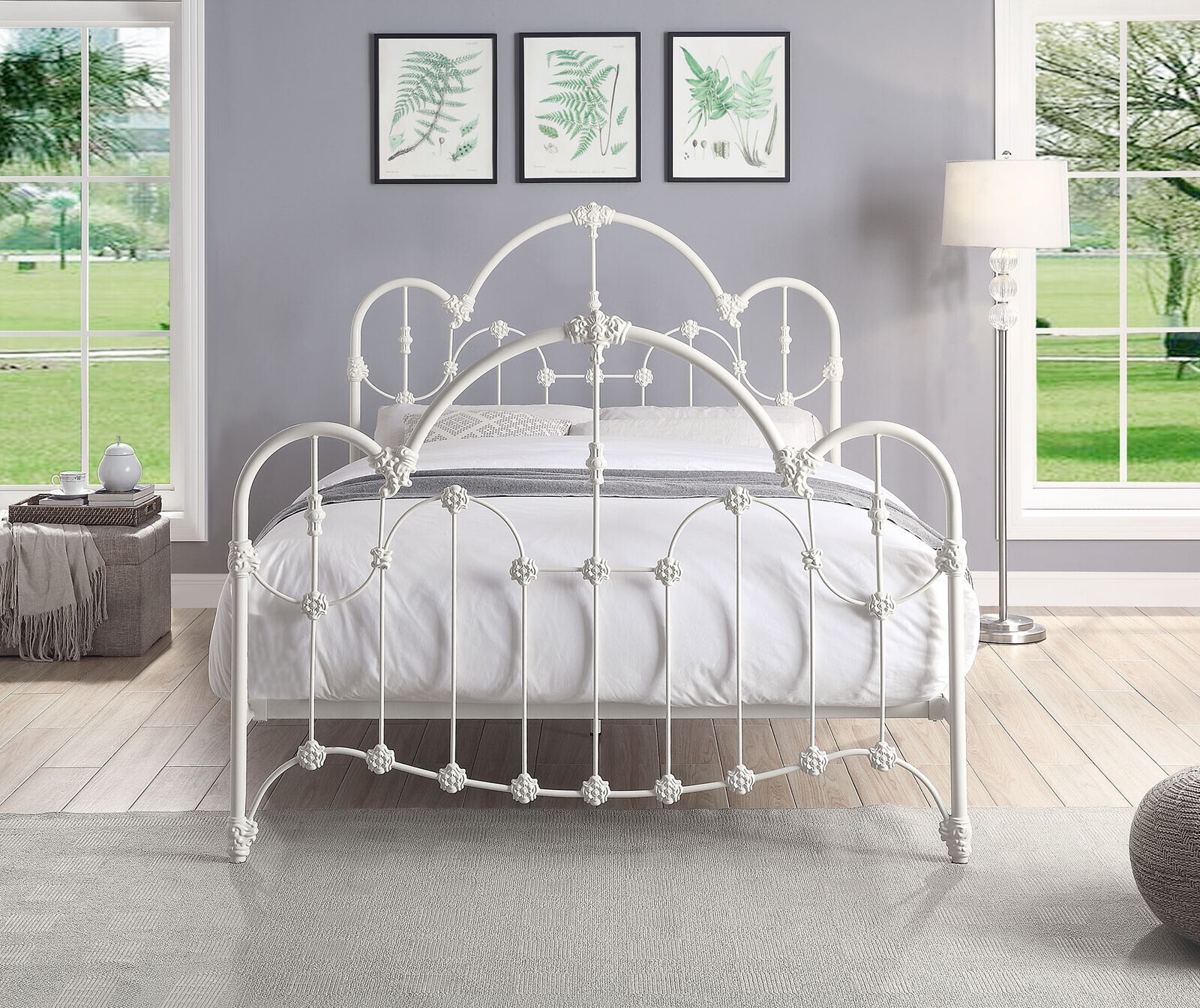 Normandy Cast and Wrought Iron Bed