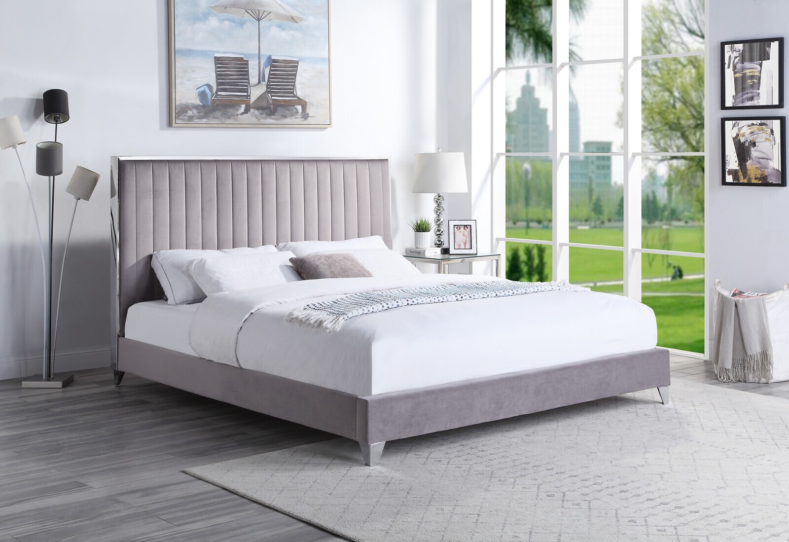 Silverdale Upholstered Bed Frame Queen & King Size Wesco Hub
