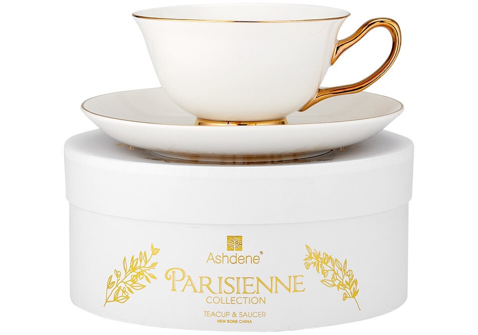 Parisienne White Cup + Saucer