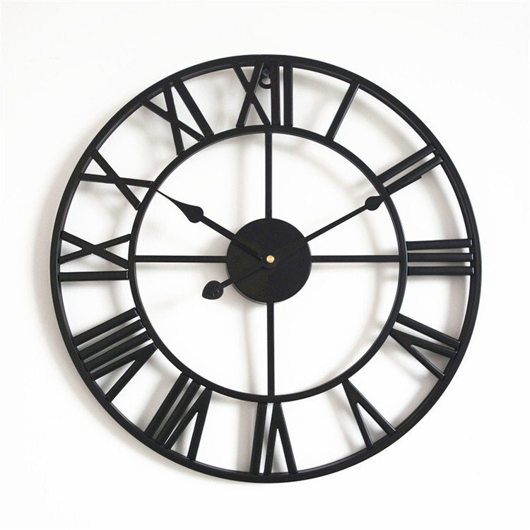 Henry Vintage Wall Clock - Black