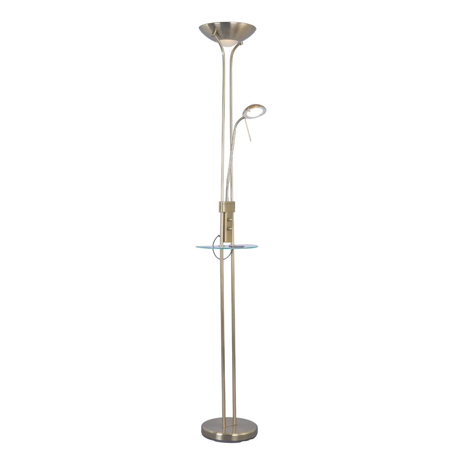 Seed LED Mother & Child Floor Lamp - Antique Brass