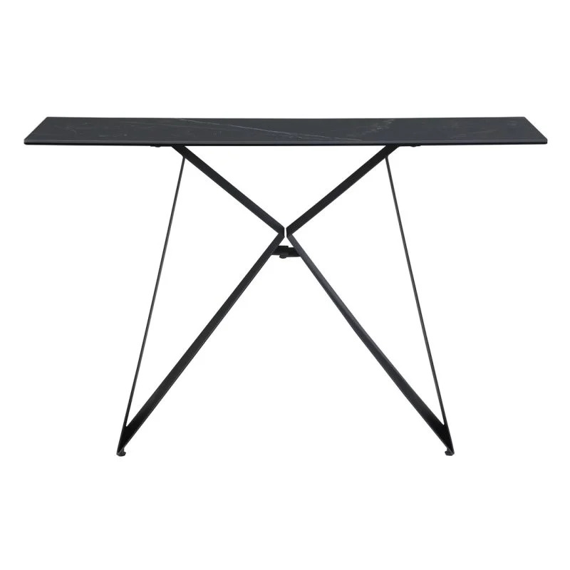 Hudson Ceramic Glass Top Console Table