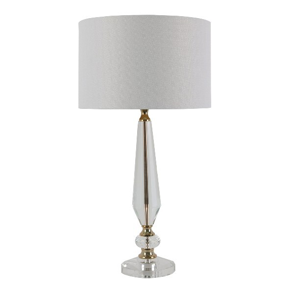 Brianna White Crystal Table Lamp