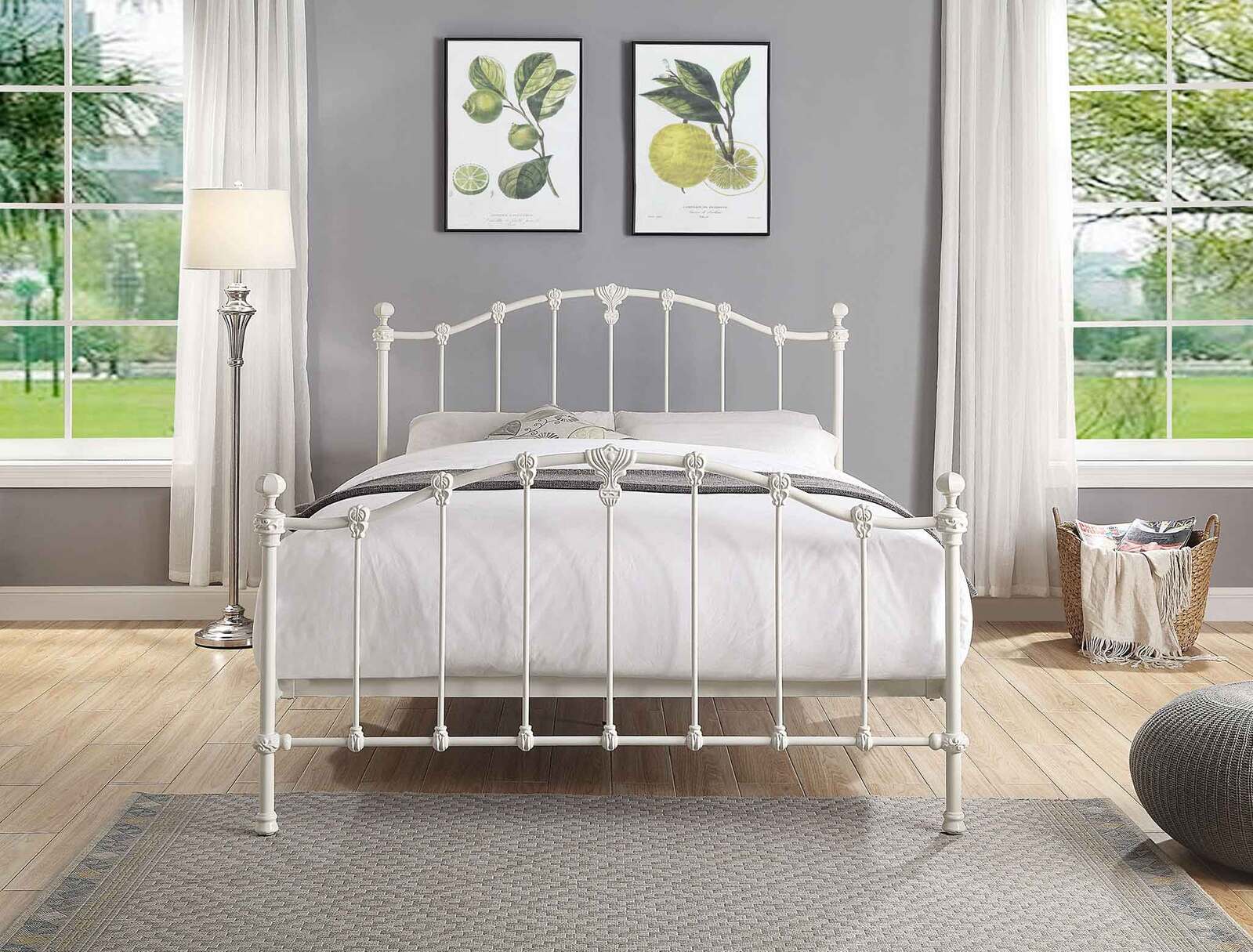 Claremont Cast and Wrought Iron Bed | Double, Queen, Single or King