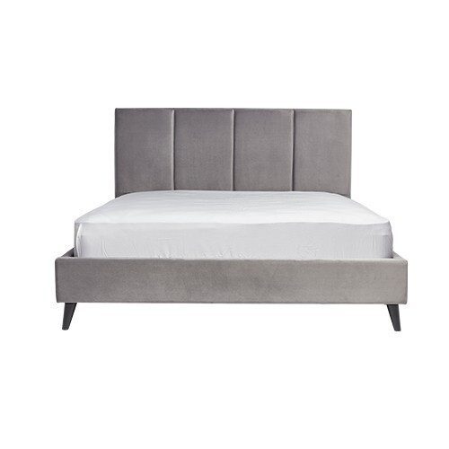 Monique Queen Bed - Mid Grey