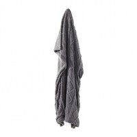 Darlington Chenille Throw Rug Charcoal