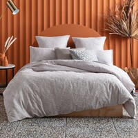 Perry Grey Queen Quilt Cover Set