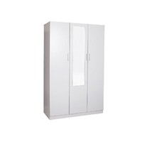 Redfern 3 Door Combo Wardrobe with Mirror White
