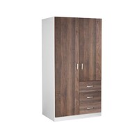 Zetland 2 Door 3 Drawer Wardrobe Walnut