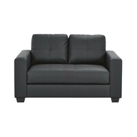 Aspen 2 Seater PU Leather Sofa Black