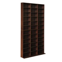 Cobar Adjustable Book Storage Shelf Rack Unit - Brown