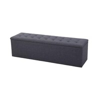 Venus Linen Blanket Box Dark Grey 140cm