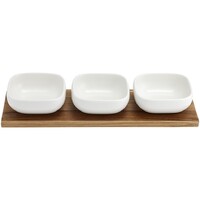 Essentials White 4pce Bowl Set
