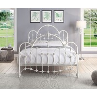 Normandy Cast and Wrought Iron Queen Bed Frame