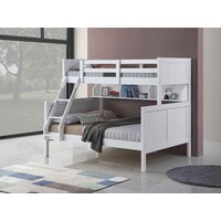 Springfield Single Over Double Bunk Bed with Shelves