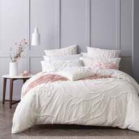 Maisha Quilt Cover Set Coconut Milk - Queen