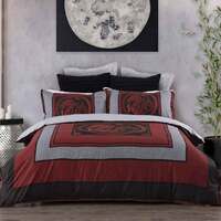 Liang Red Quilt Cover Set - King