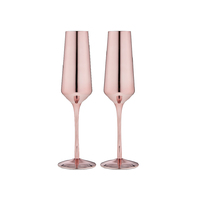 Aurora Rose 2pk Champagne Glass