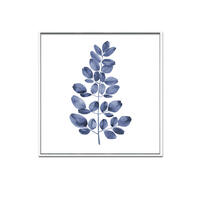 Blue Eucalyptus Framed Canvas