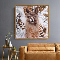 Larry The Llama Framed Canvas