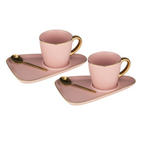 Asteria Pink Espresso Set - Set of 2