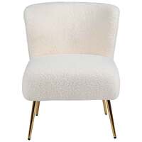 Tina Faux Lambskin Lounge Chair