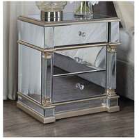 Athena Mirrored Bedside Table