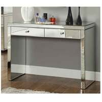Rio Crystal Mirrored Console 2 Drawer