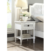 Paloma Bedside Table French Style White