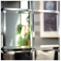 Mirrored Wall Tiles Beveled Edge Large - Box of 6