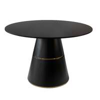 Tonya Round Dining Table Black