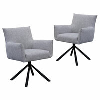 Set of 2 Yolando Swivel Dining Chairs