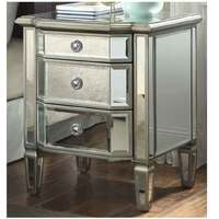Leonore Mirrored Bedside Table