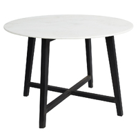 Attic Marble Top Round Dining Table