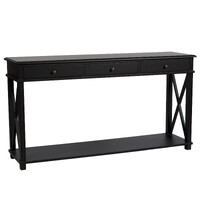 Manto Timber Console Table, Black
