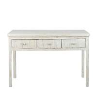 Mother of Pearl Inlay Console Table Cream/Natural