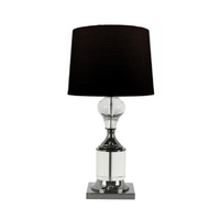 Emerson Black Crystal Table Lamp