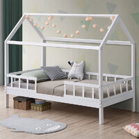 Colina House Bed with Guardrail, Single
