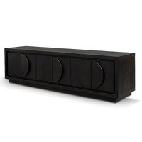 Chloe 2m Entertainment TV Unit - Textured Espresso Black