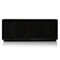 Chloe 2m Buffet Unit - Textured Espresso Black