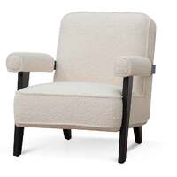 Den Armchair - Ivory White Sherpa