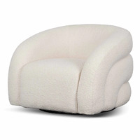 Arena Armchair - Ivory White Boucle