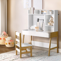 Henry 2PCS Kids Table and Chairs Set Study Activity Toys Storage Desk Drawer
