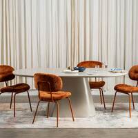 Laurance Dining Table, Putty
