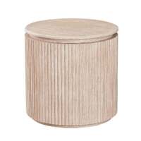 Etta Travertine Effect Side Table
