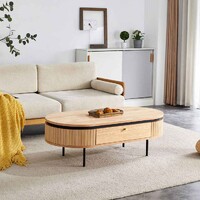 Nola 1.2m Wooden Coffee Table - Natural
