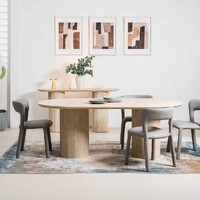 Mile Dining Table, Limestone