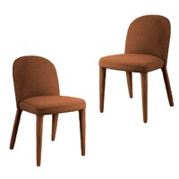 Leonora Set of 2 Dining Chair, Rust