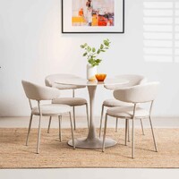 Sevella Medium Dining Table, Rocky